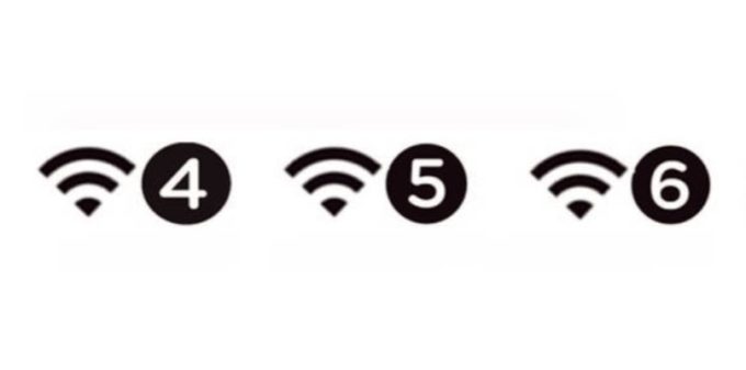 Wi-Fi世代数を表示するアイコン